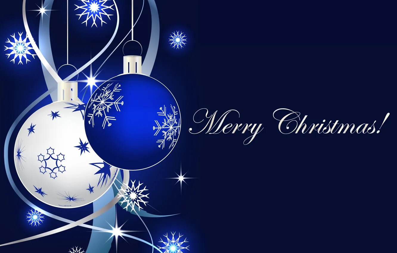 Фото обои украшения, шары, Новый Год, Рождество, Christmas, balls, blue, New Year