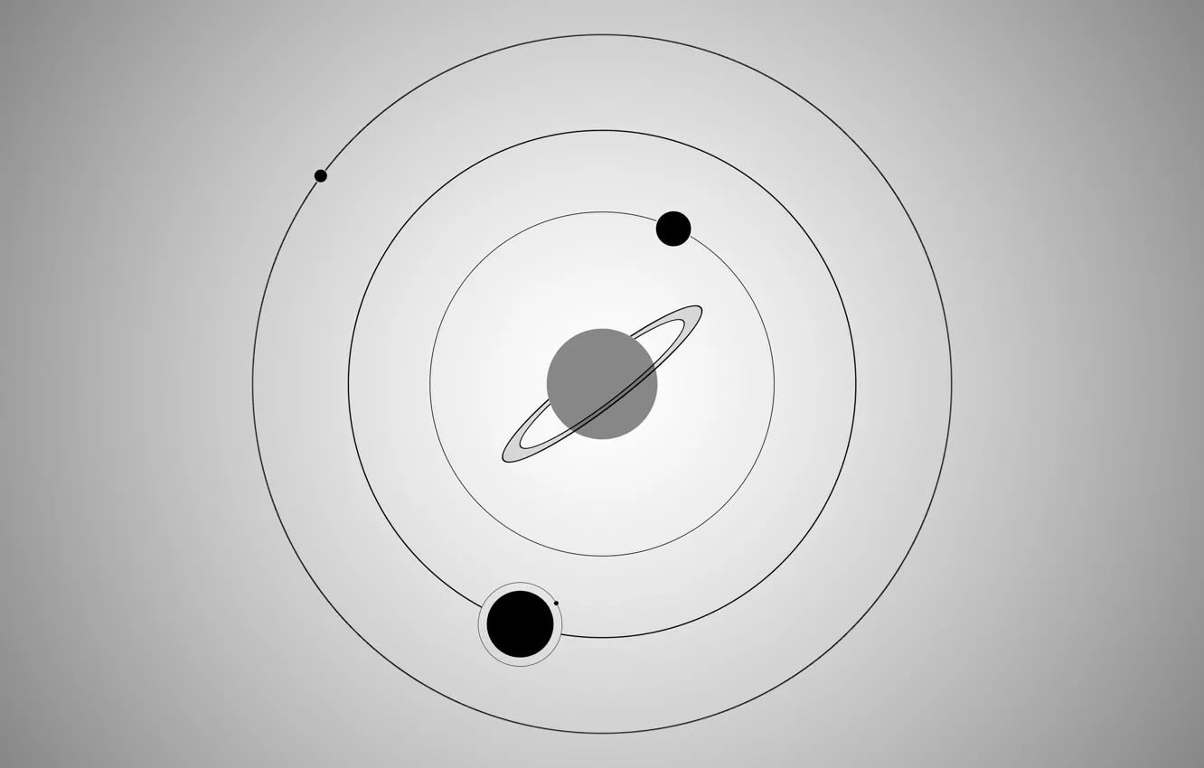 Фото обои space, black, galaxy, gray, circle