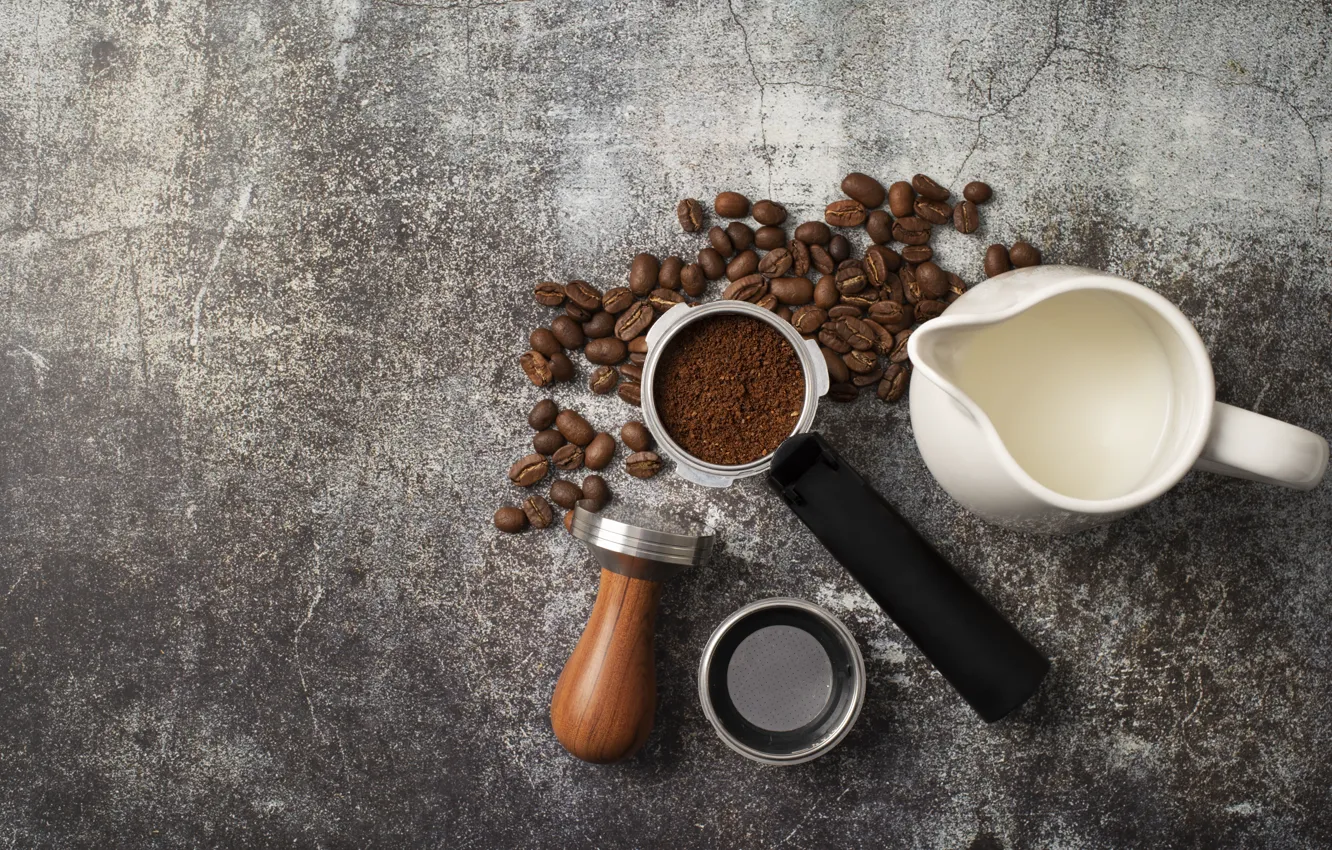 Фото обои coffee, tools, making, used, process