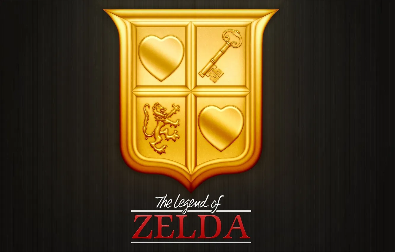 Фото обои logo, NES, Nintendo, legend of zelda gold cartridge
