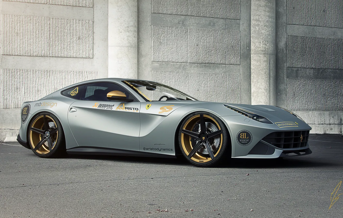 Фото обои Ferrari, Front, Tuning, Dynamics, Supercar, Berlinetta, F12, Aristo