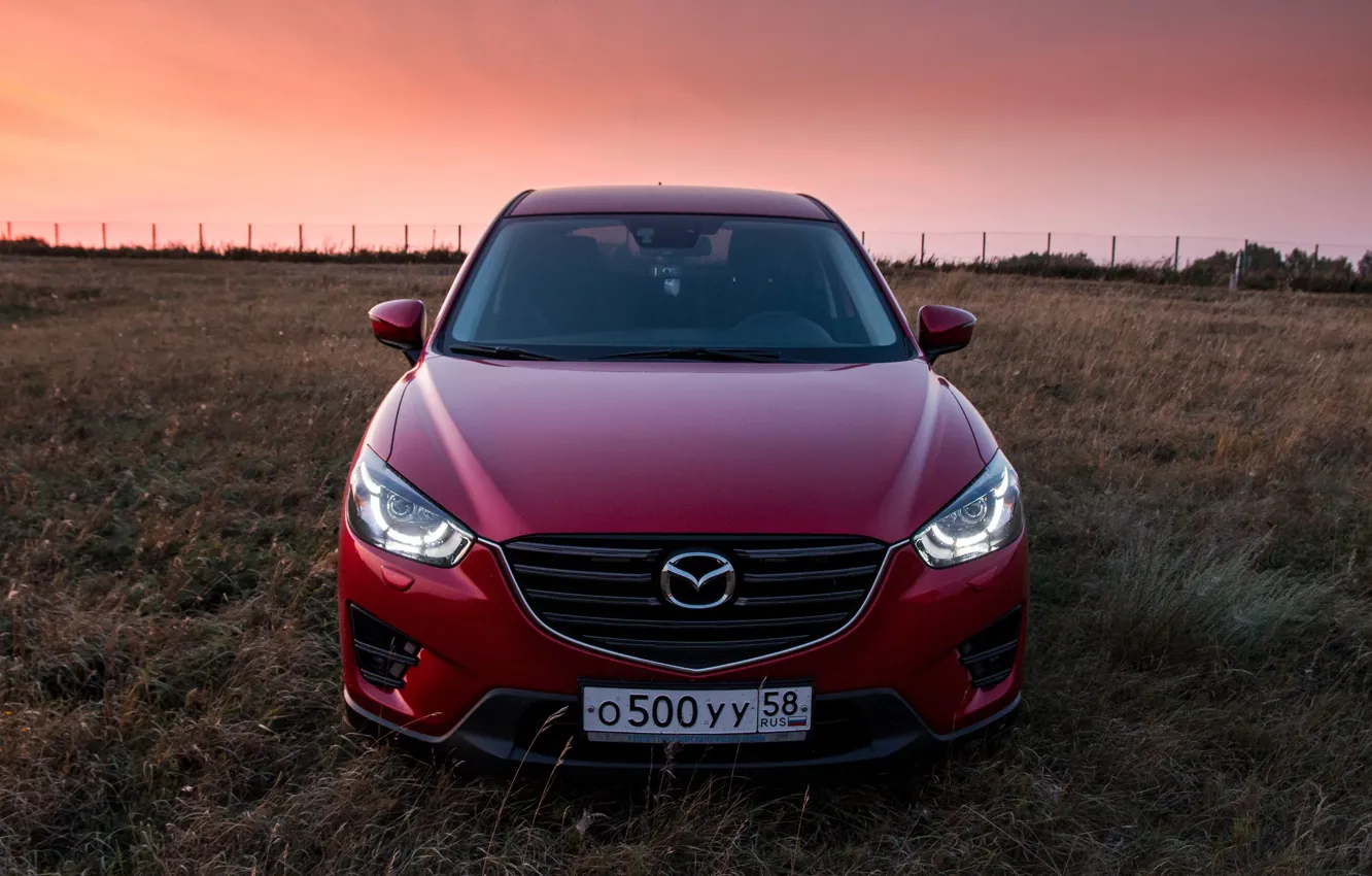 Фото обои red, Mazda, кроссовер, suv, CX-5, Кирилл Куликов