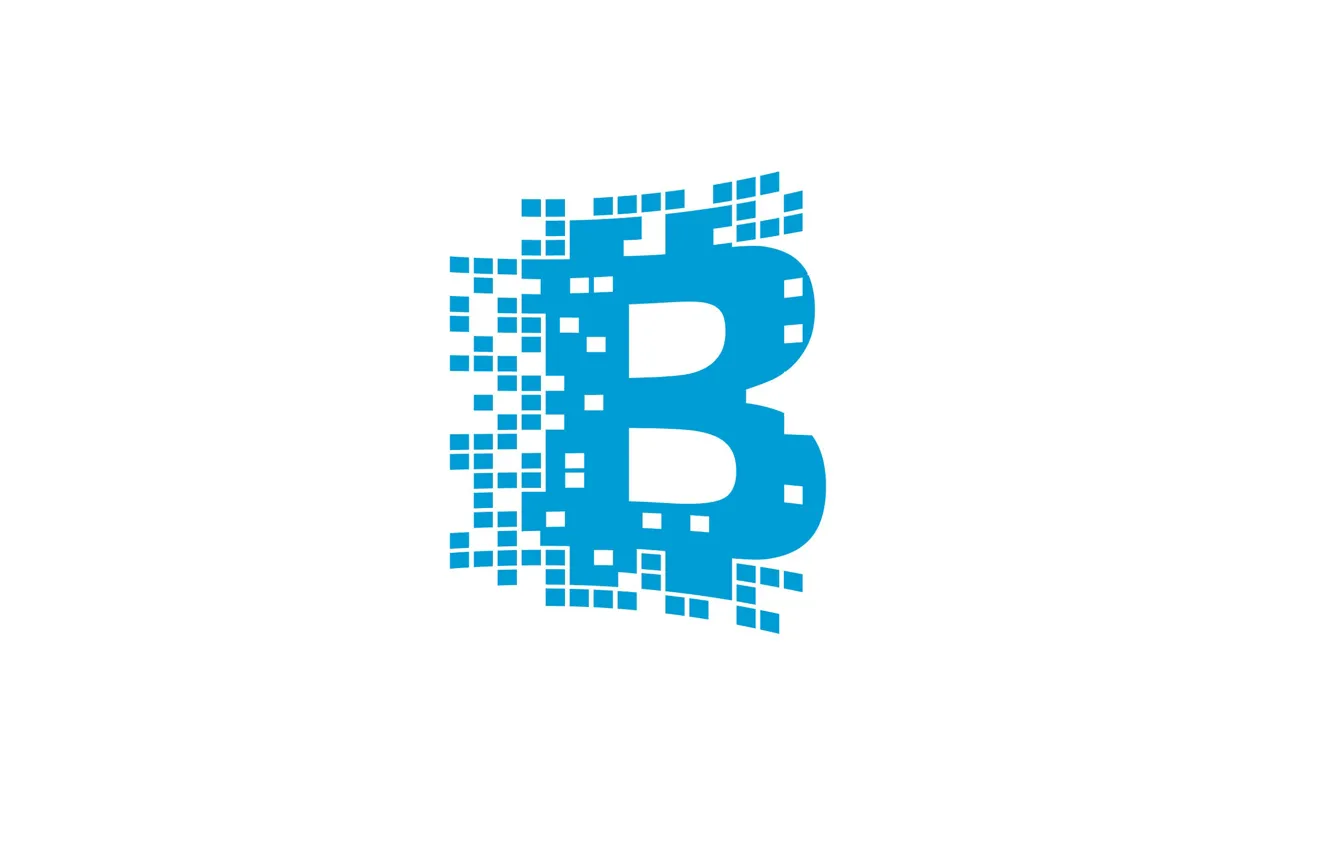 Фото обои белый, голубой, лого, logo, blockchain, блокчейн