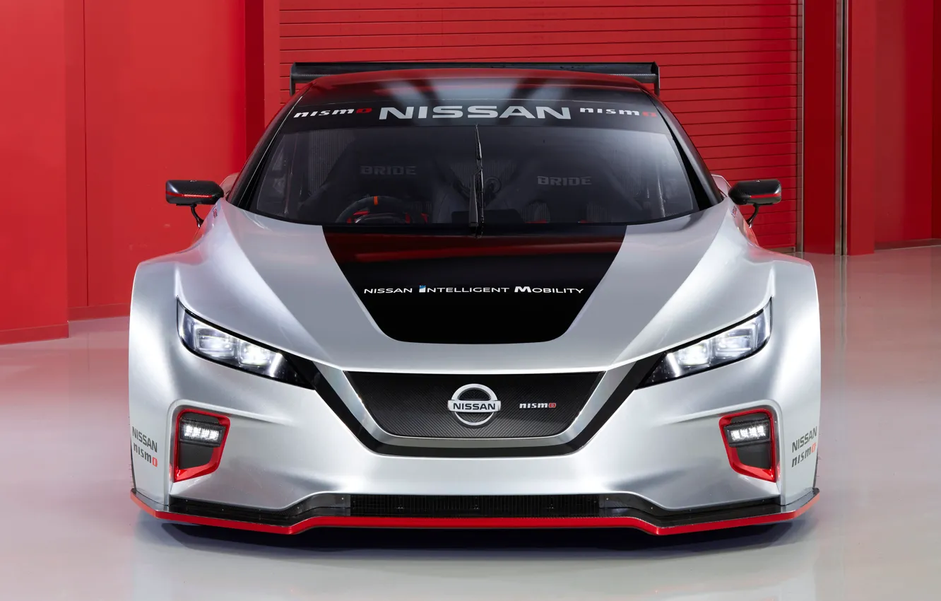 Фото обои Nissan, вид спереди, Leaf, 2019, Nismo RC