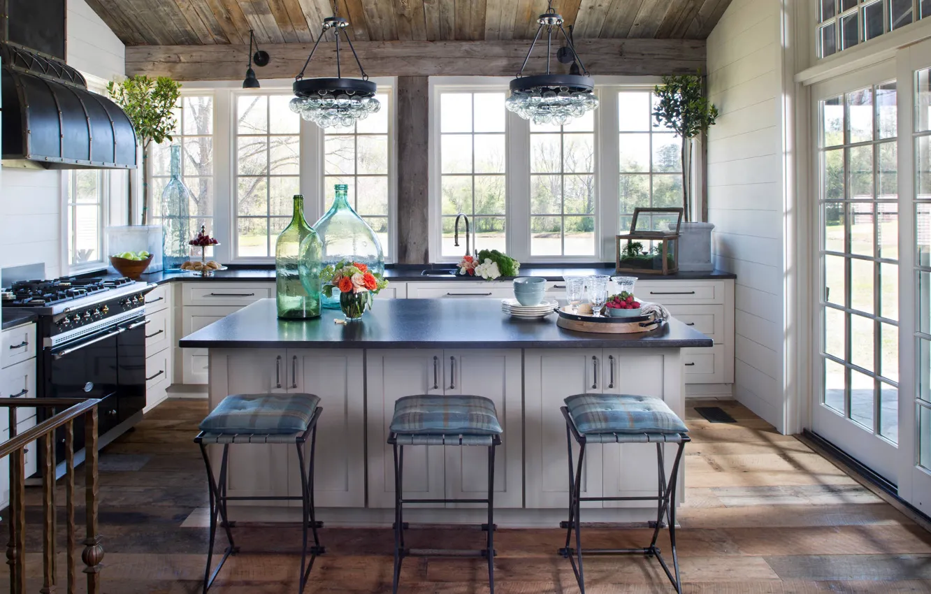 Фото обои интерьер, кухня, столовая, by Norris architecture, Cozy kitchen
