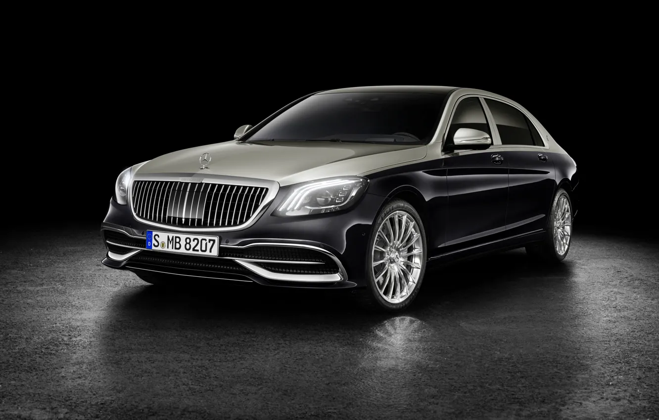 Фото обои Mercedes-Benz, Mercedes, Maybach, S-Class, front view, Mercedes-Maybach S 560