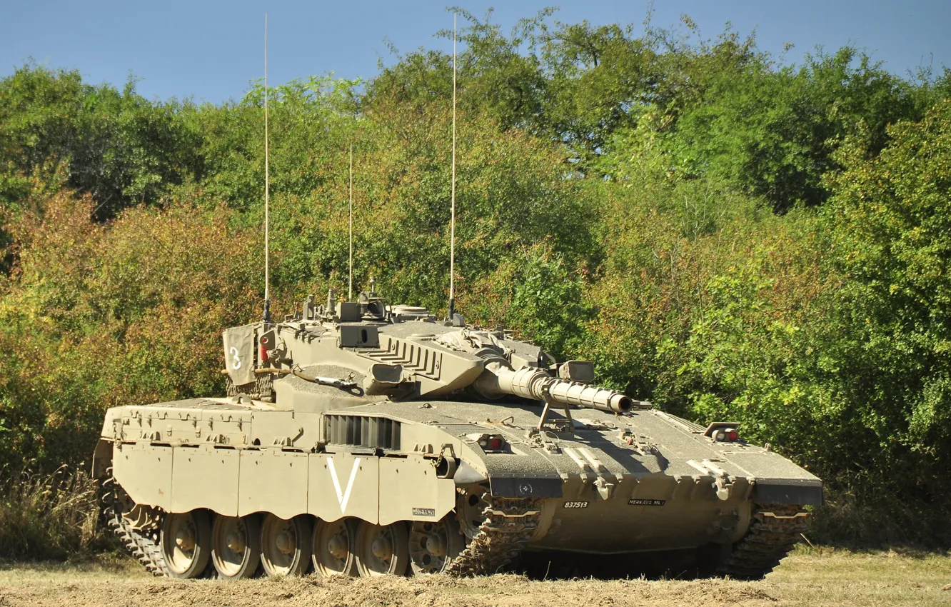 Фото обои танк, боевой, Merkava, Израиля