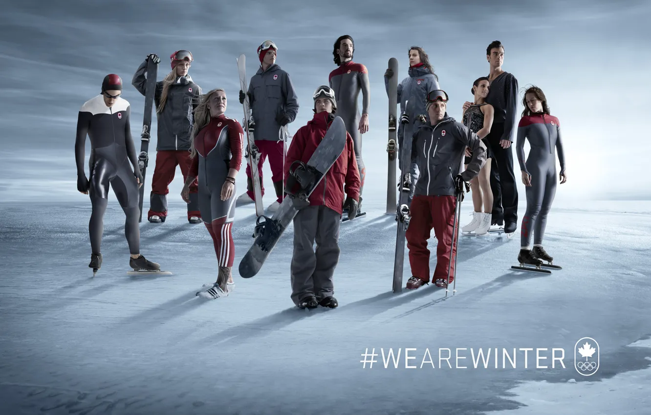 Фото обои Canada, Olympic, Team, Canadian, 2014, Sochi, Canadian Olympic Team, we are winter