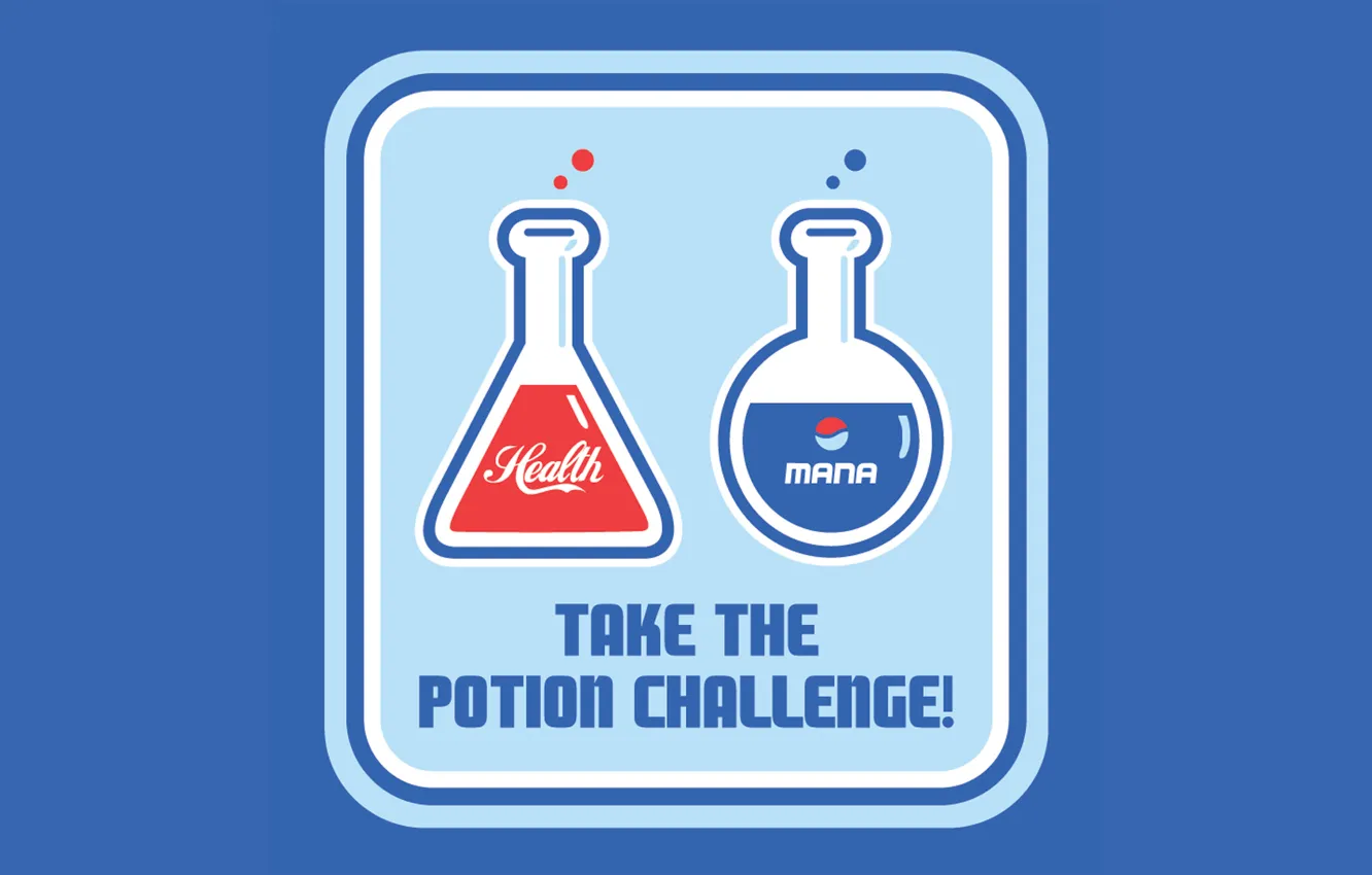 Фото обои магия, выбор, Coca-Cola, вызов, Mana, зелье, challenge, Pepsi