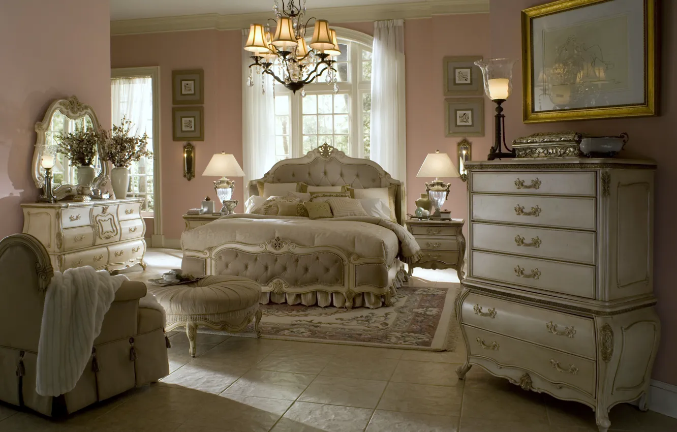 Фото обои дизайн, стиль, комната, вилла, интерьер, спальня, antique white bedroom