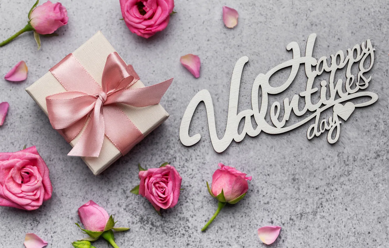 Фото обои любовь, цветы, подарок, романтика, сердце, розы, букет, love