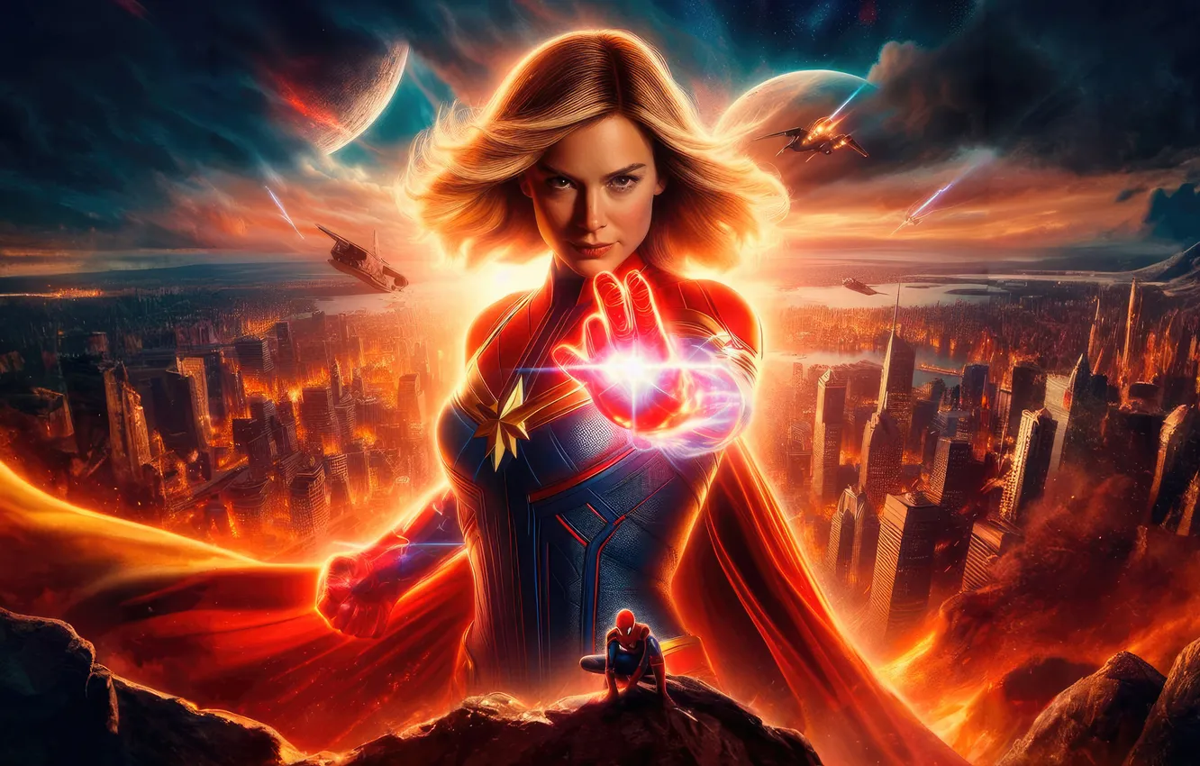 Фото обои marvel, comics, captain, might