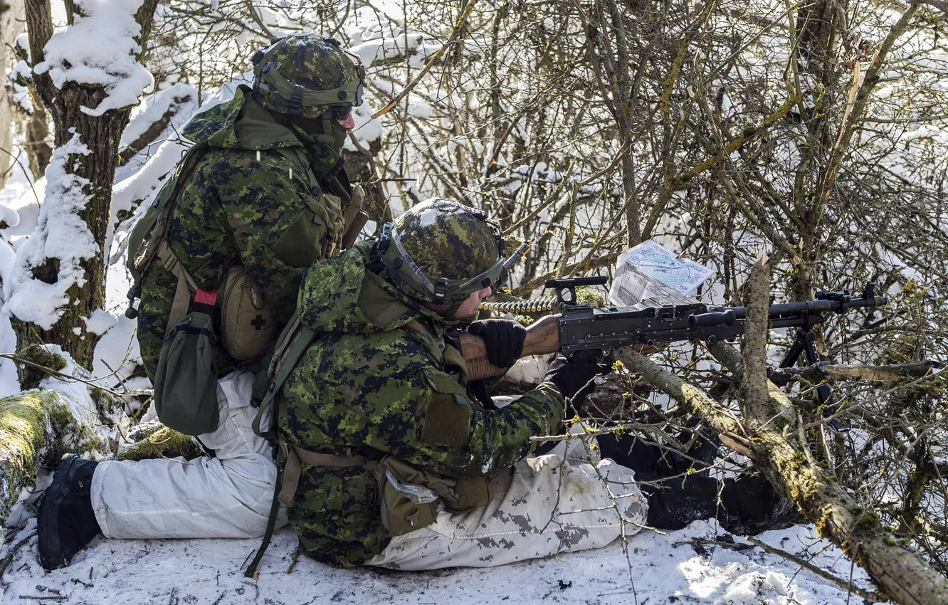 Фото обои оружие, солдаты, Canadian Army