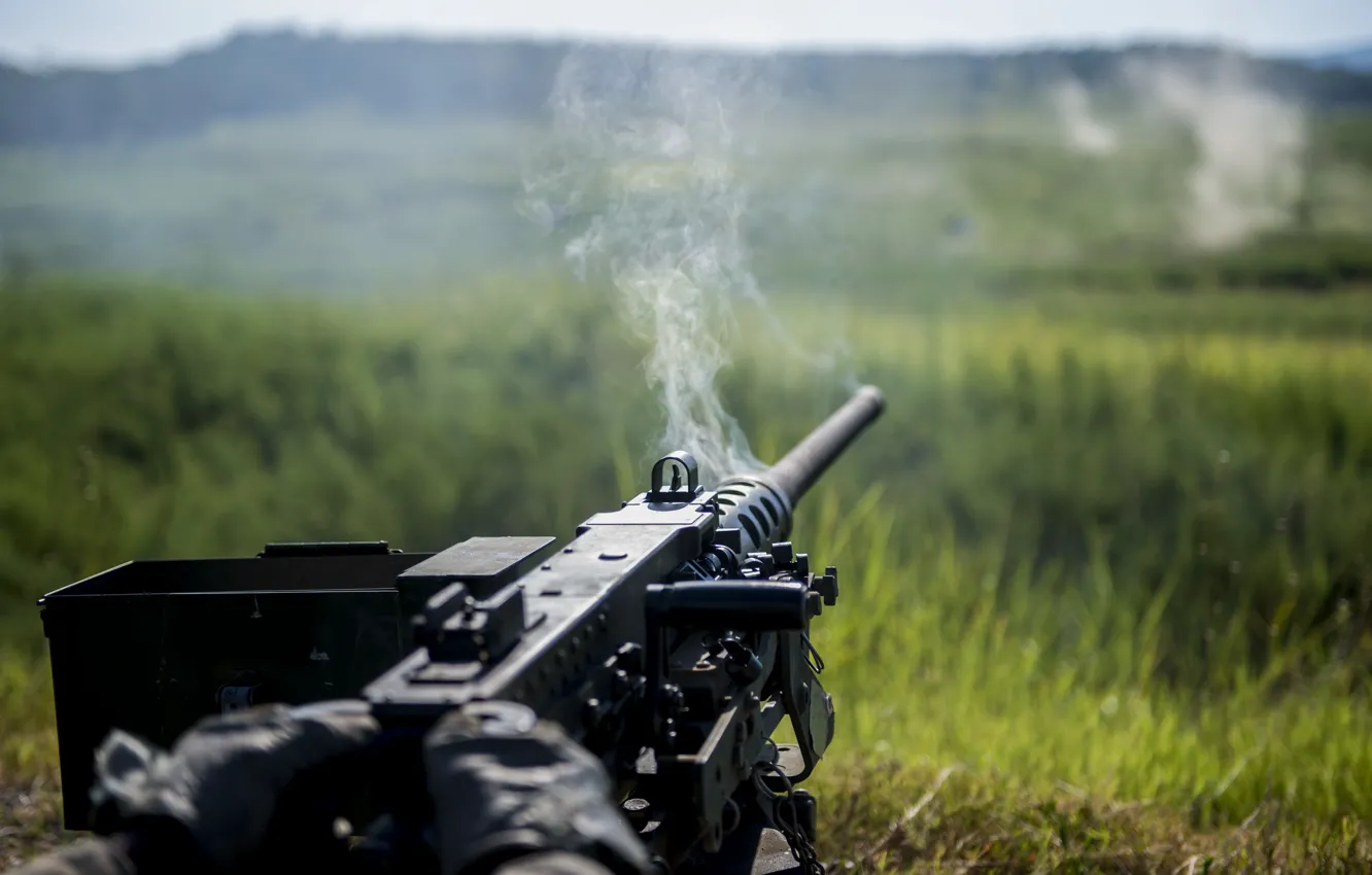 Фото обои оружие, выстрел, M2 Browning