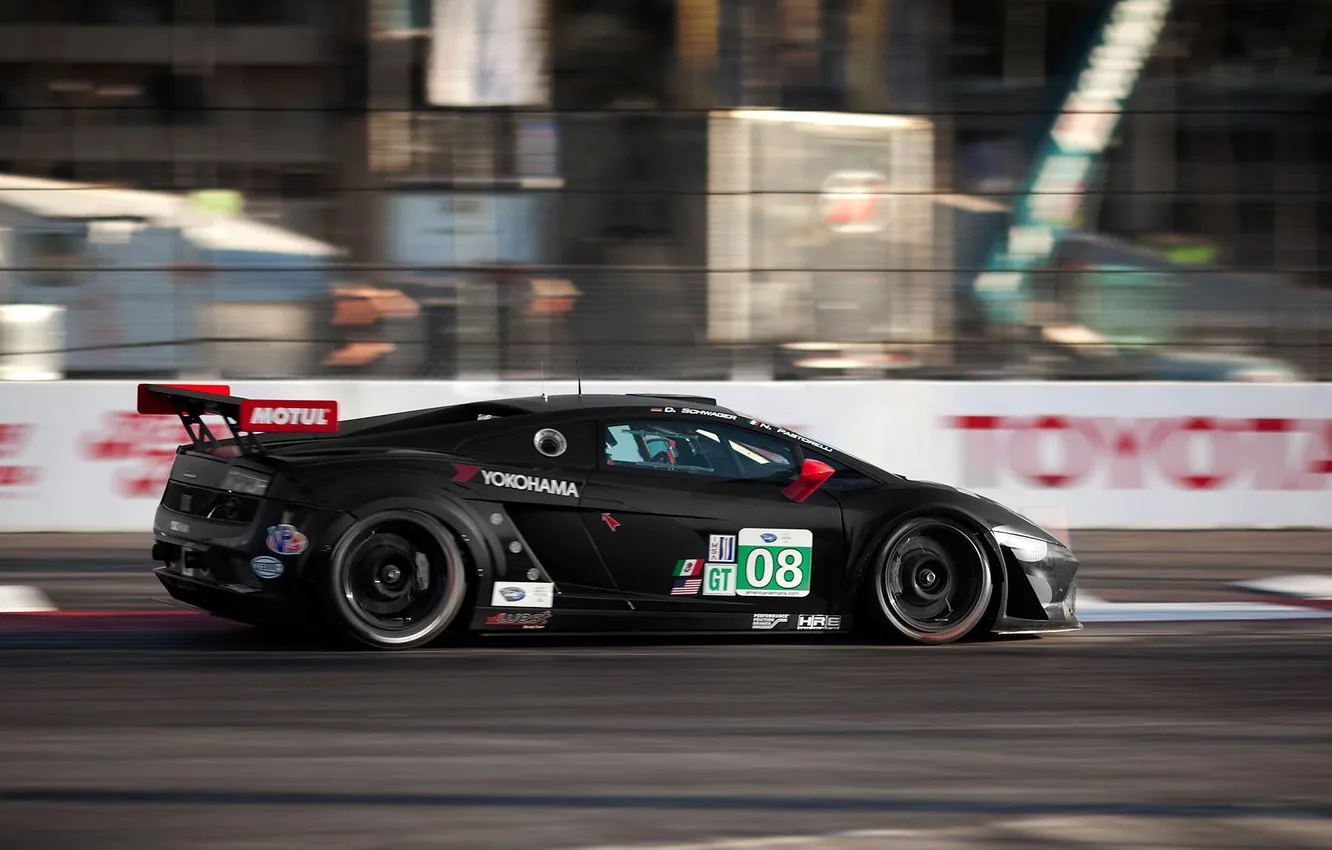 Фото обои lamborghini gallardo, ALMS Qualifying Long Beach, tommy milner