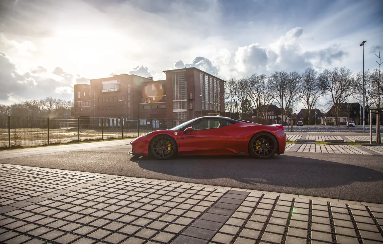 Фото обои Ferrari, феррари, 458, Italia, Prior-Design, PD458