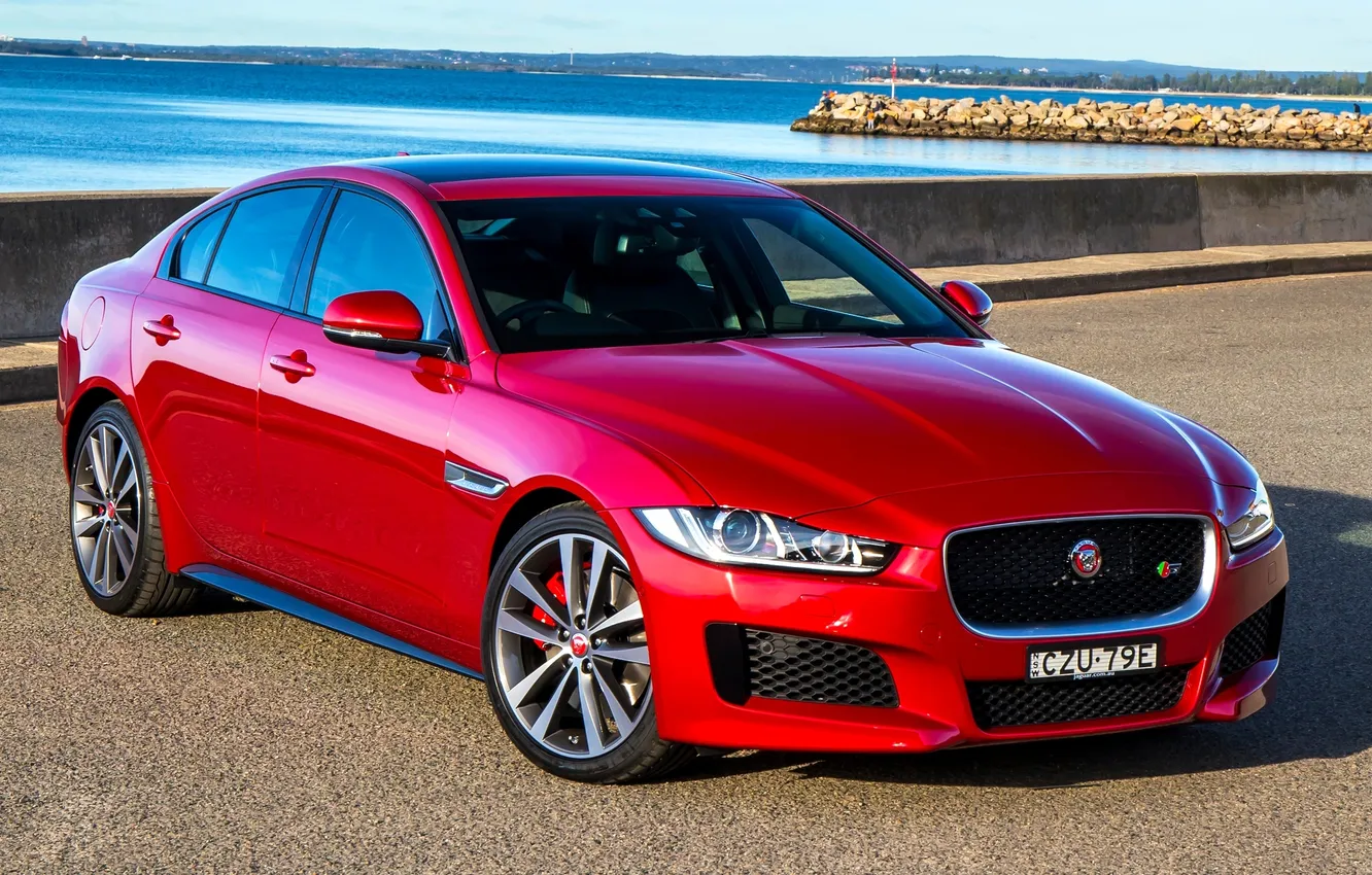 Фото обои Jaguar, ягуар, 2015, XE S