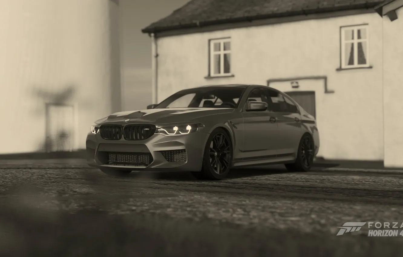Фото обои HDR, BMW, House, Car, Game, 5er, UHD, 4K