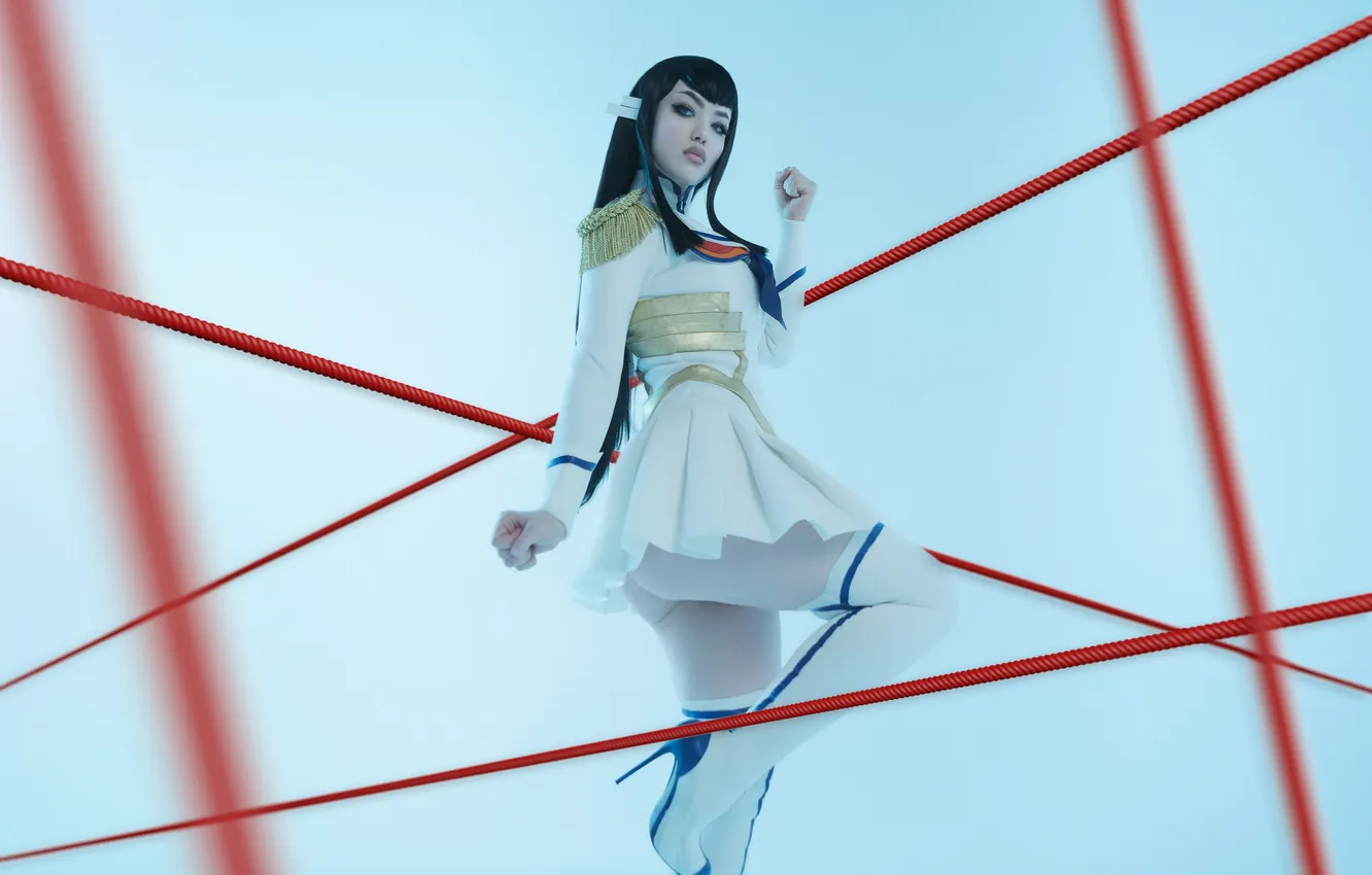 Фото обои model, women, cosplay, Kill la Kill, Kiryuin Satsuki, Lada Lyumos