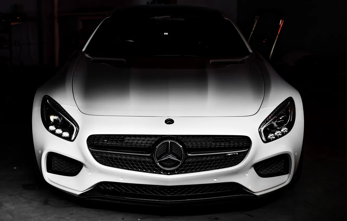Фото обои Mercedes, AMG, Shadow, Black/White