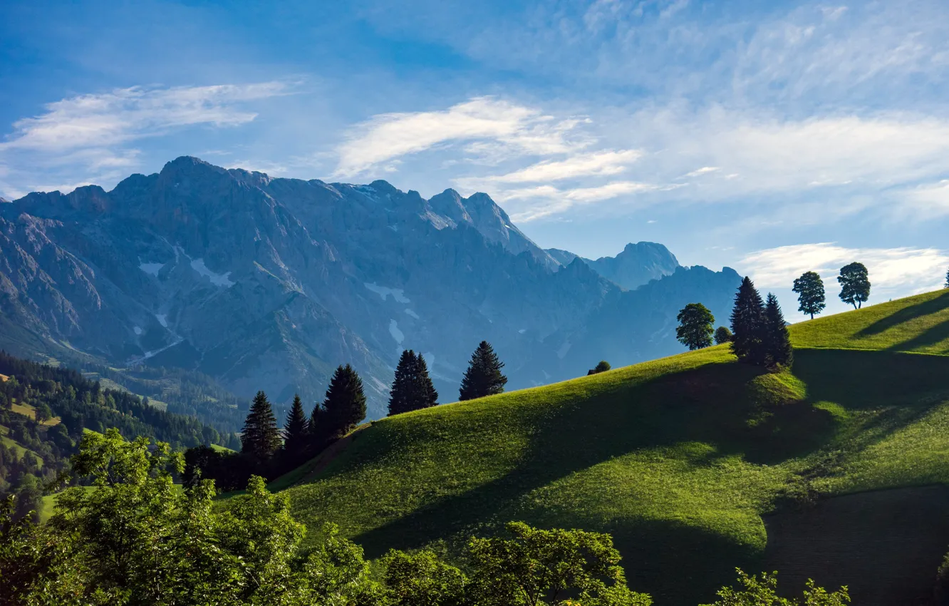 Фото обои горы, Австрия, Hochkönig, Dienten