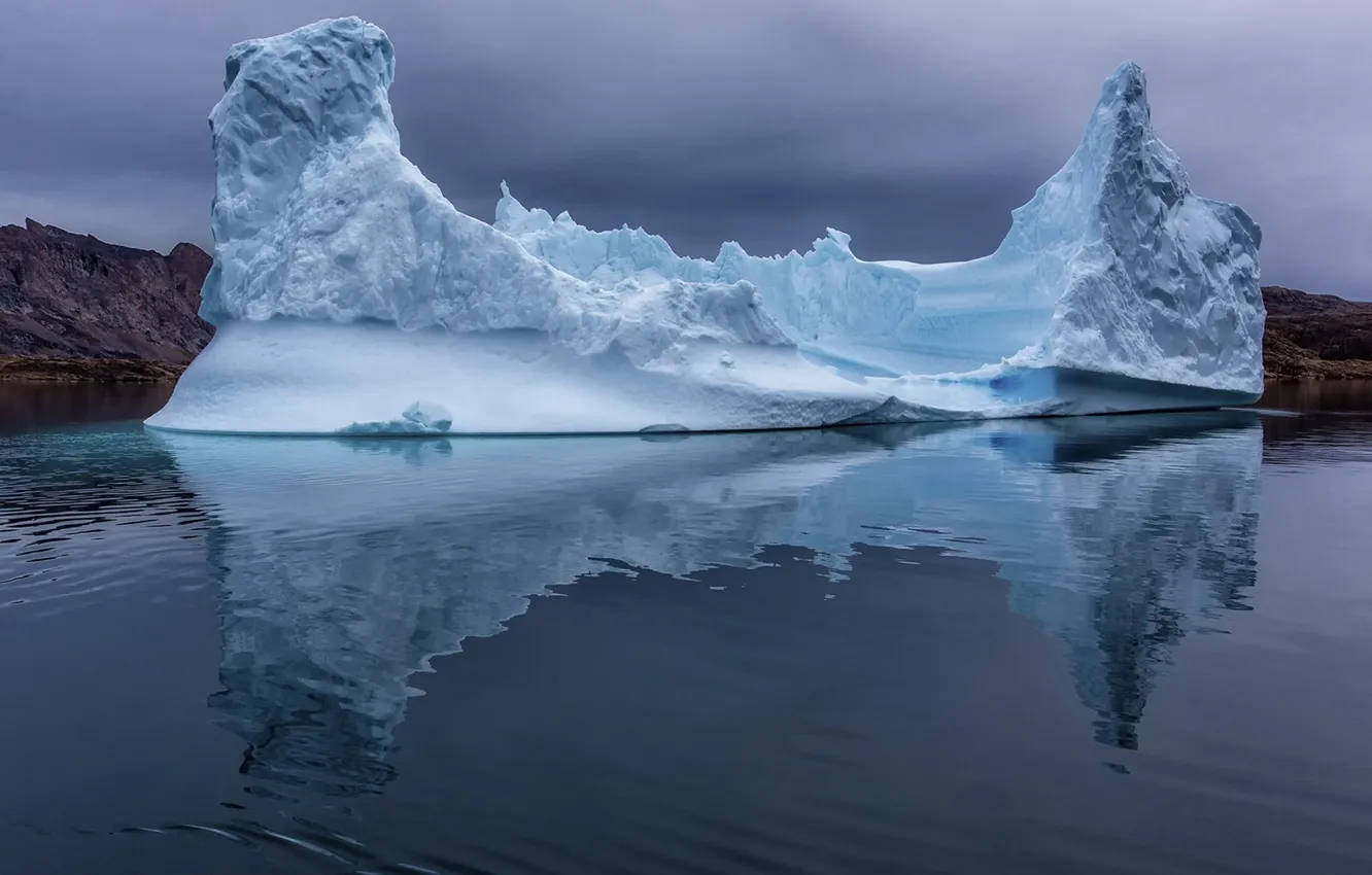 Фото обои океан, лёд, айсберг