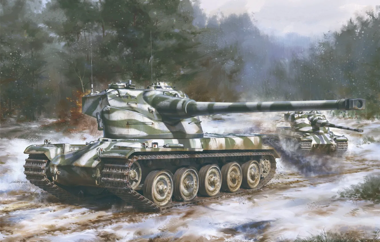 Фото обои Франция, jason, Тяжелый, AMX-50B France Heavy Tank, опытный танк