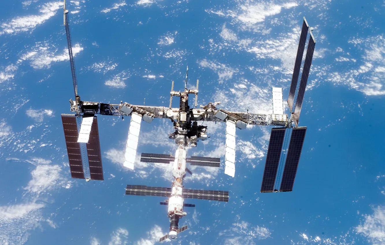 Фото обои space, NASA, International Space Station, Space Shuttle Atlantis
