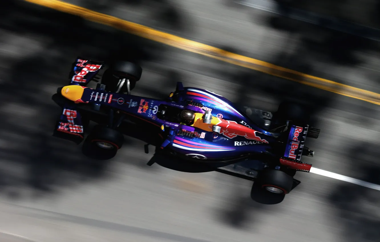 Фото обои Гонщик, Monaco, Formula 1, Red Bull, Sebastian Vettel, Чемпион, RB10