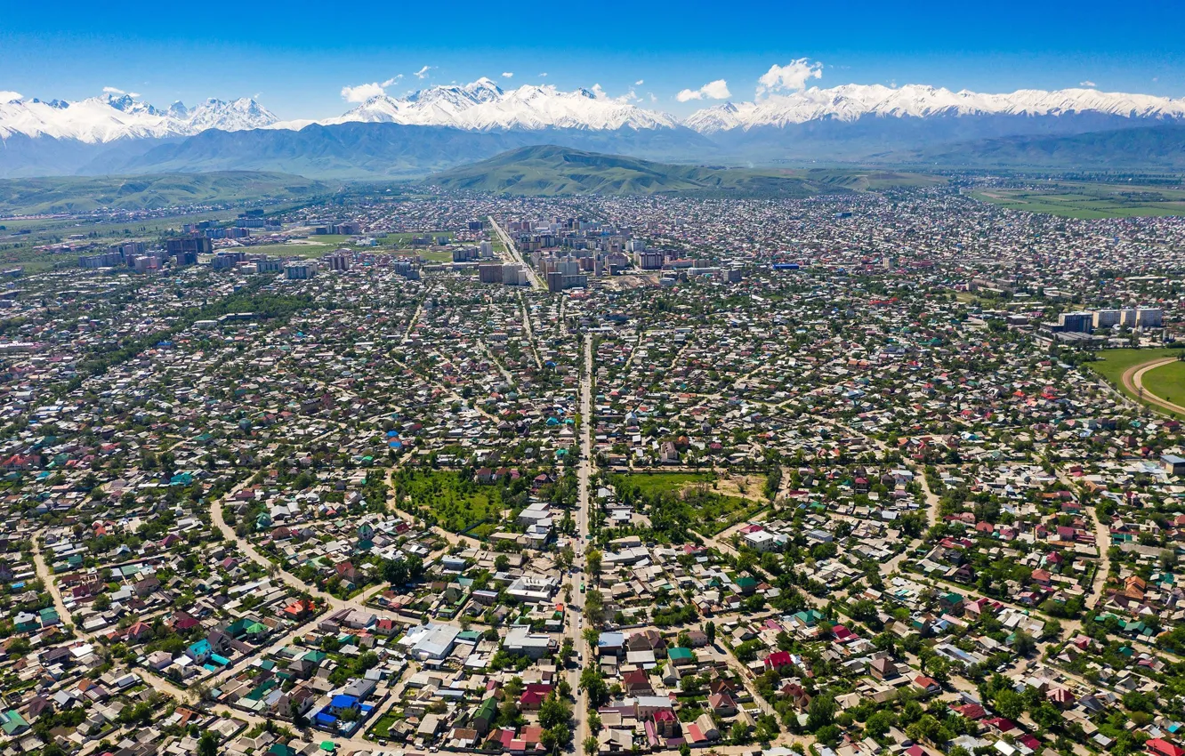 Фото обои mountains, Kyrgyzstan, Bishkek