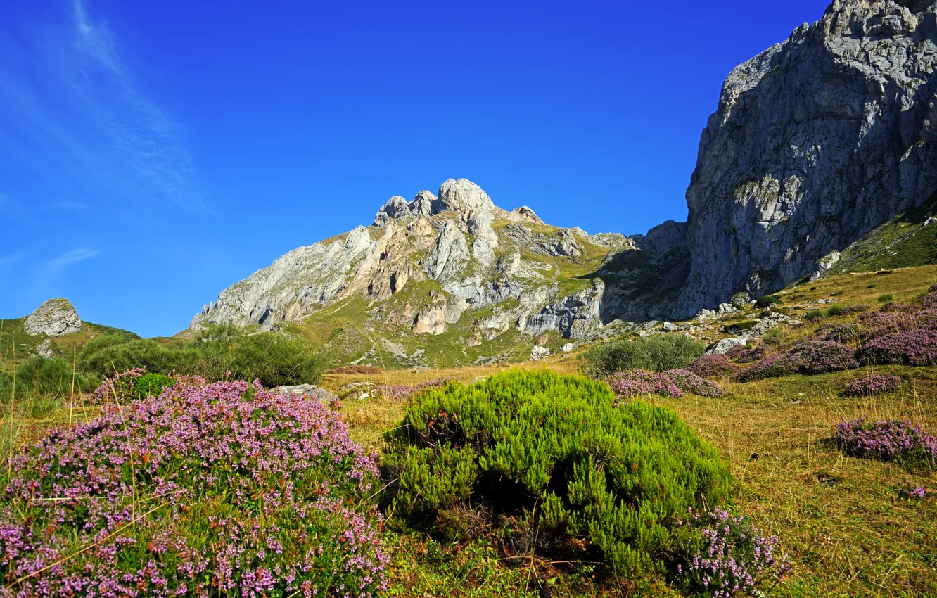 Фото обои горы, скалы, Испания, Cantabria