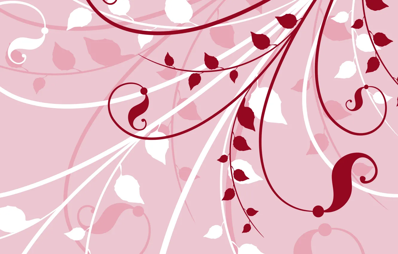 Фото обои цветы, вектор, текстура, розовый фон, background
