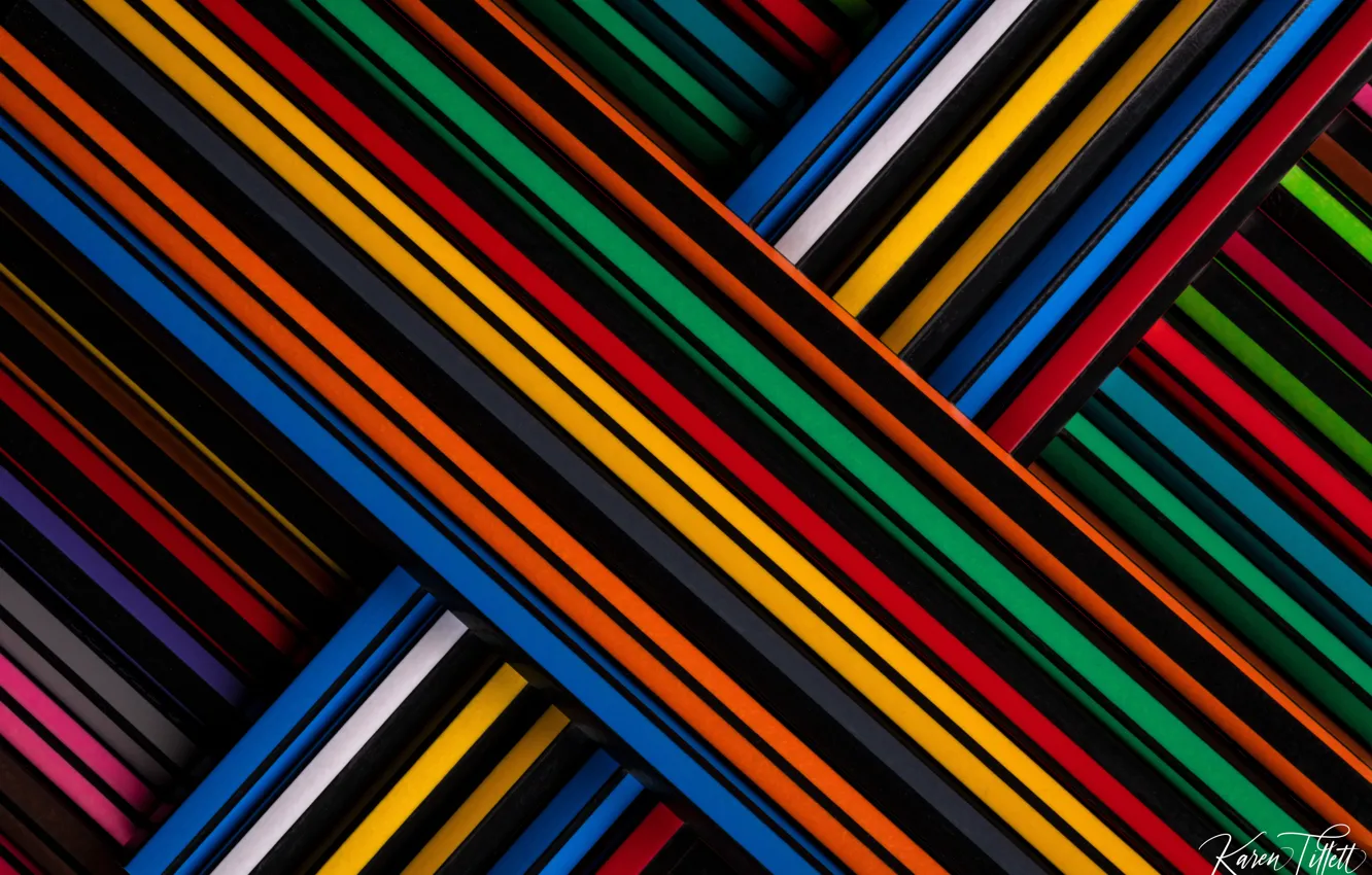 Фото обои макро, карандаши, разноцветные, цветные карандаши