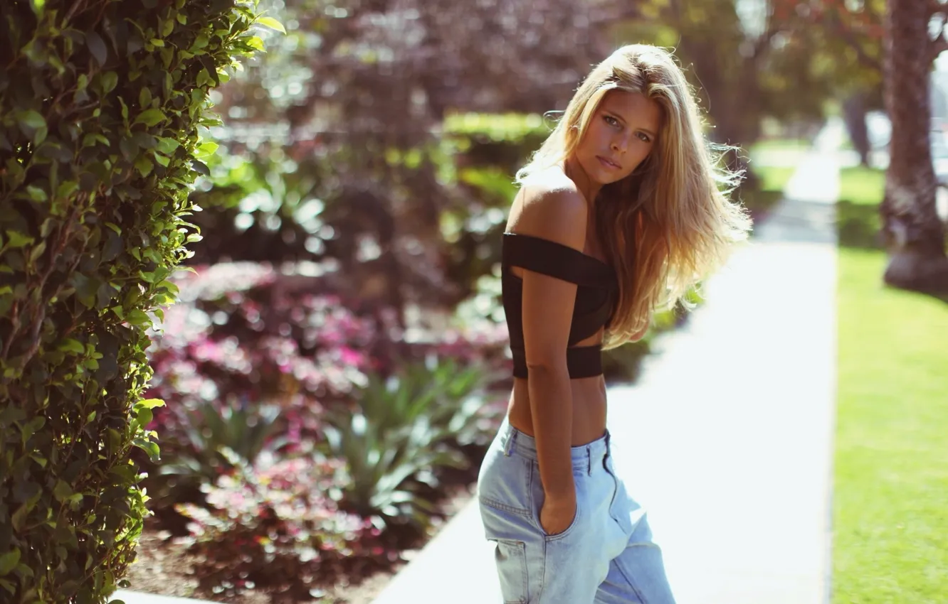 Фото обои Girl, Model, Beauty, Blonde