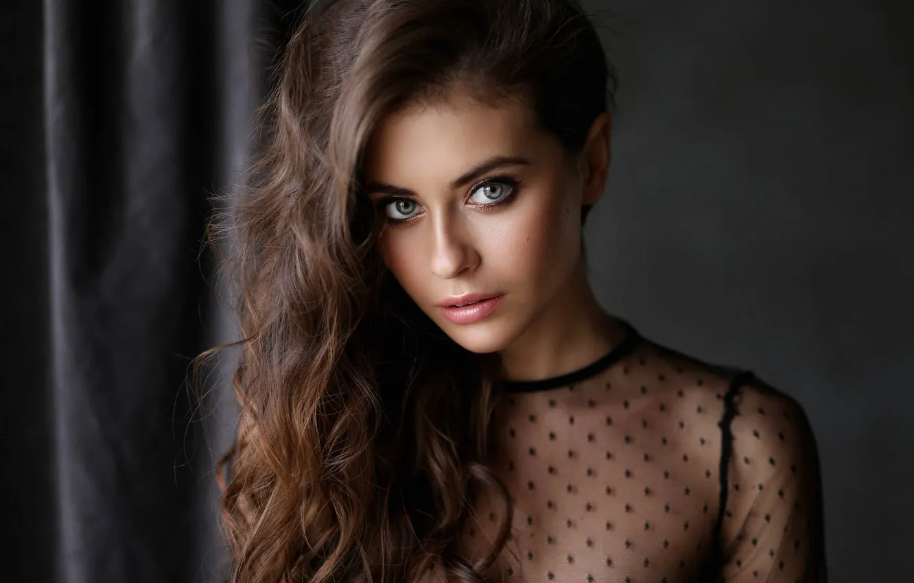 Фото обои взгляд, девушка, модель, причёска, Dmitry Arhar