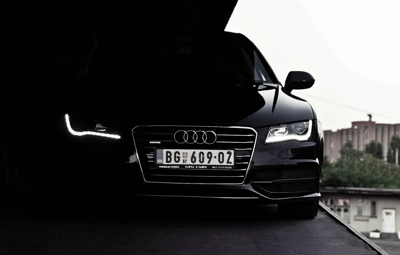 Фото обои Audi, black