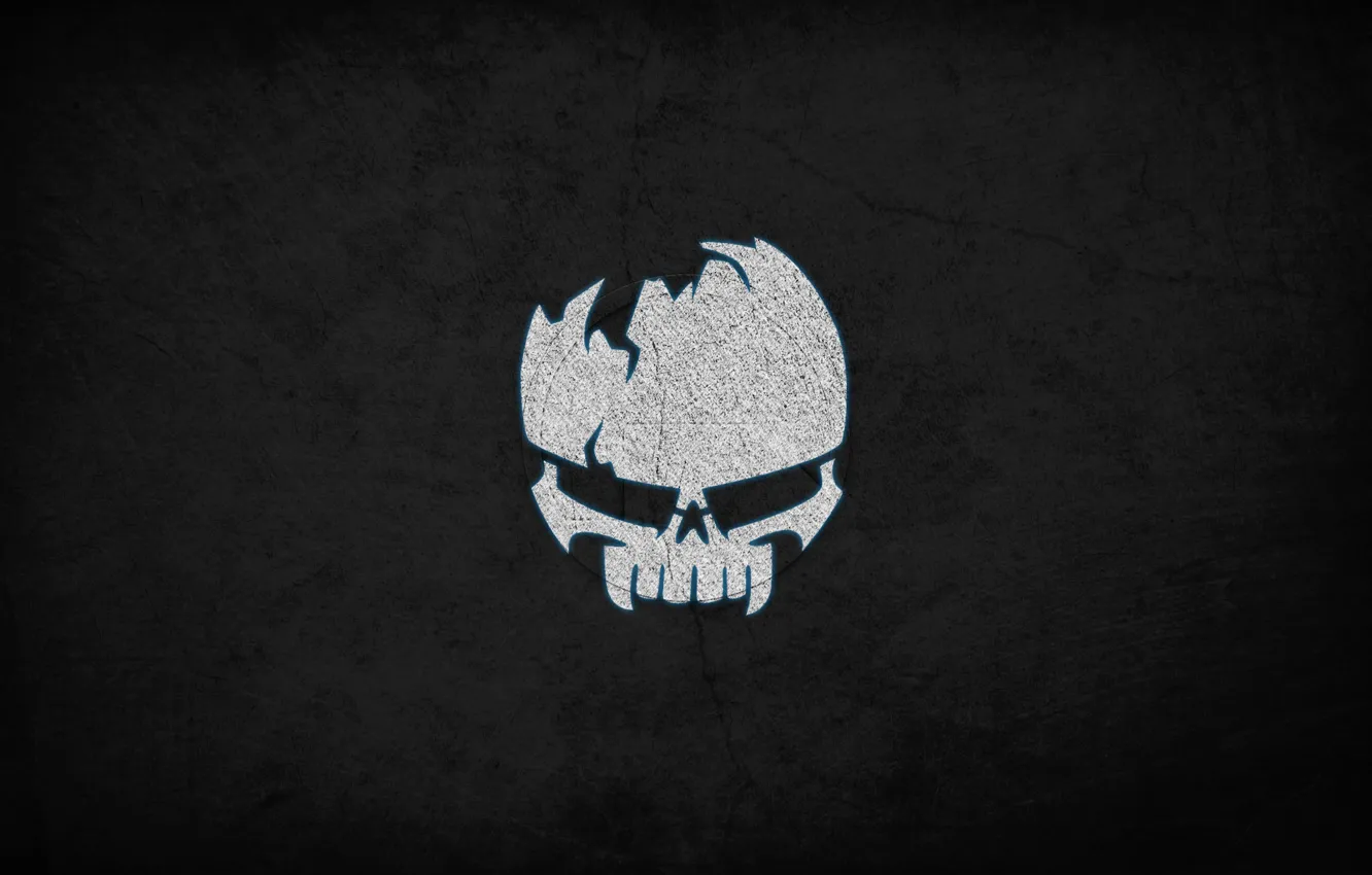 Фото обои skull, logo, eyes, symbol, Drawing