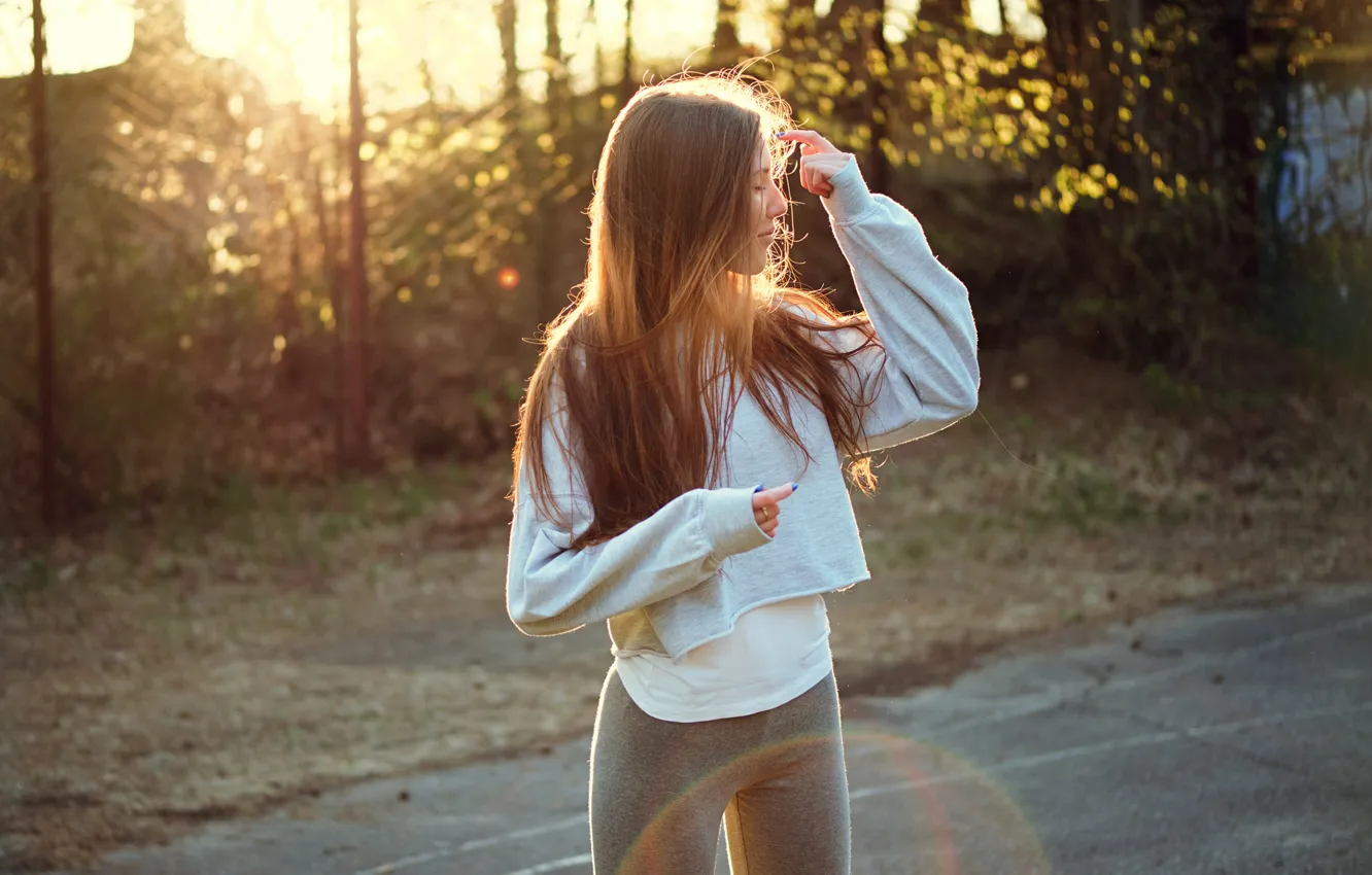 Фото обои лето, девушка, волосы, Natalia