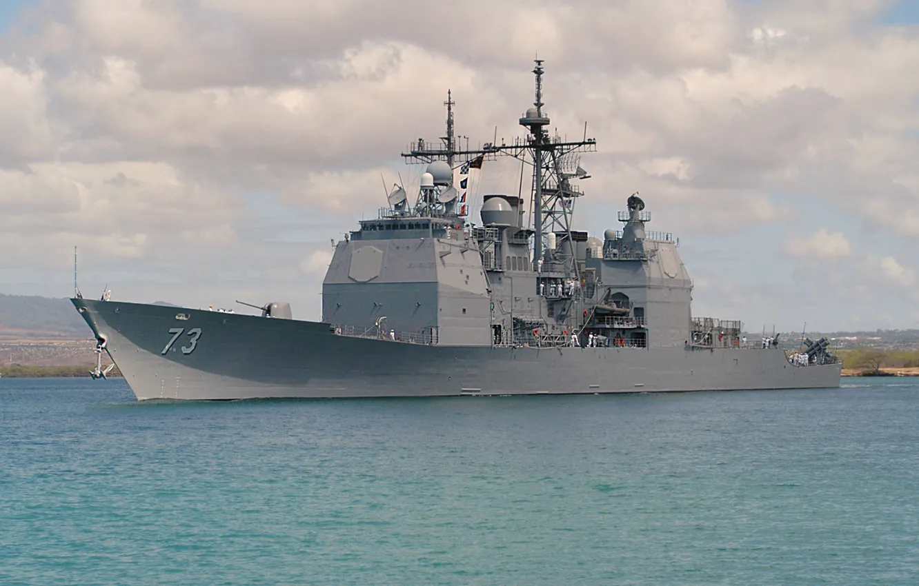 Фото обои крейсер, ракетный, USS Port Royal