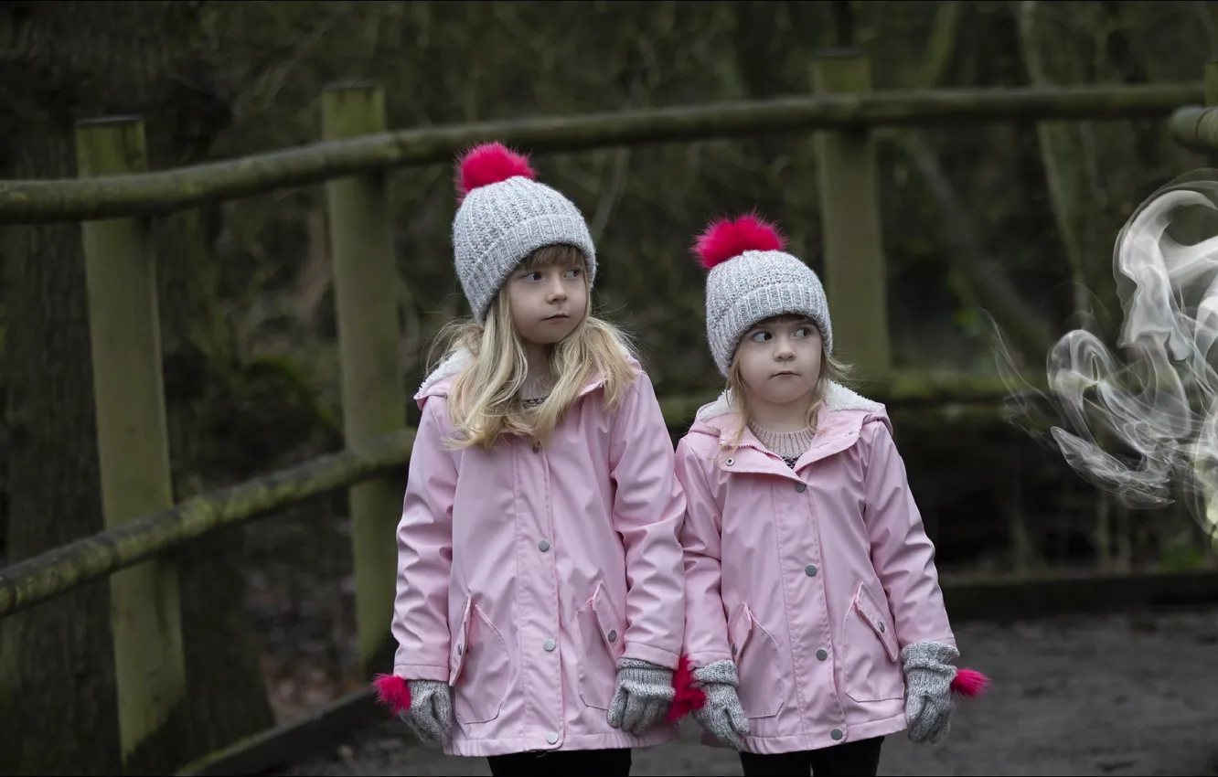 Фото обои две, удивление, девочка, girls, two, surprise