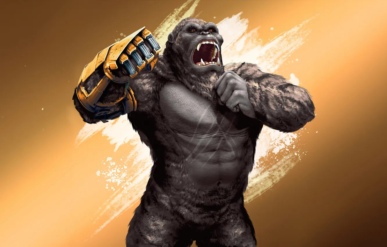 Фото обои artwork, godzilla, the new empire, x-kong