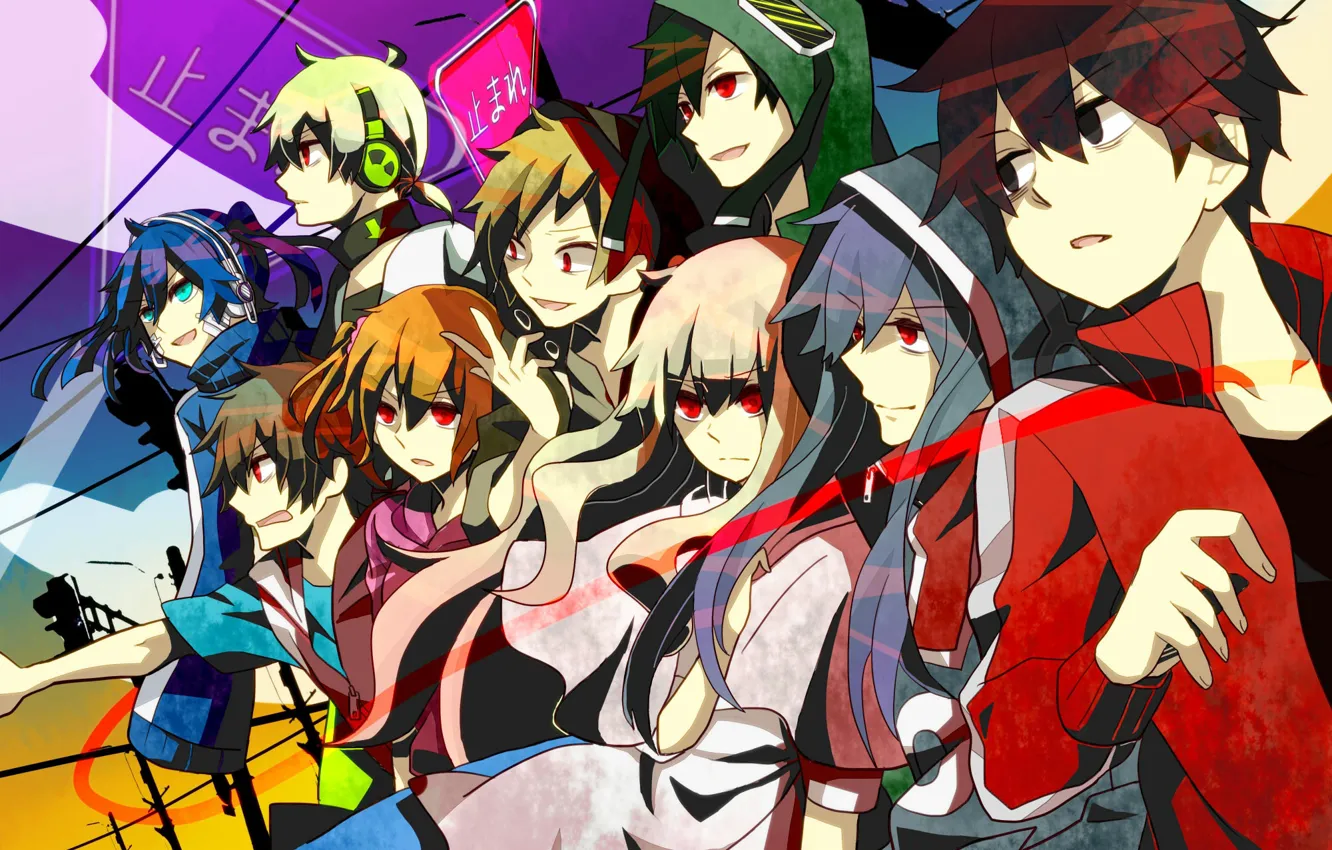 Фото обои аниме, арт, персонажи, Kagerou Project, Проект "знойный Туман", Проект Знойный туман