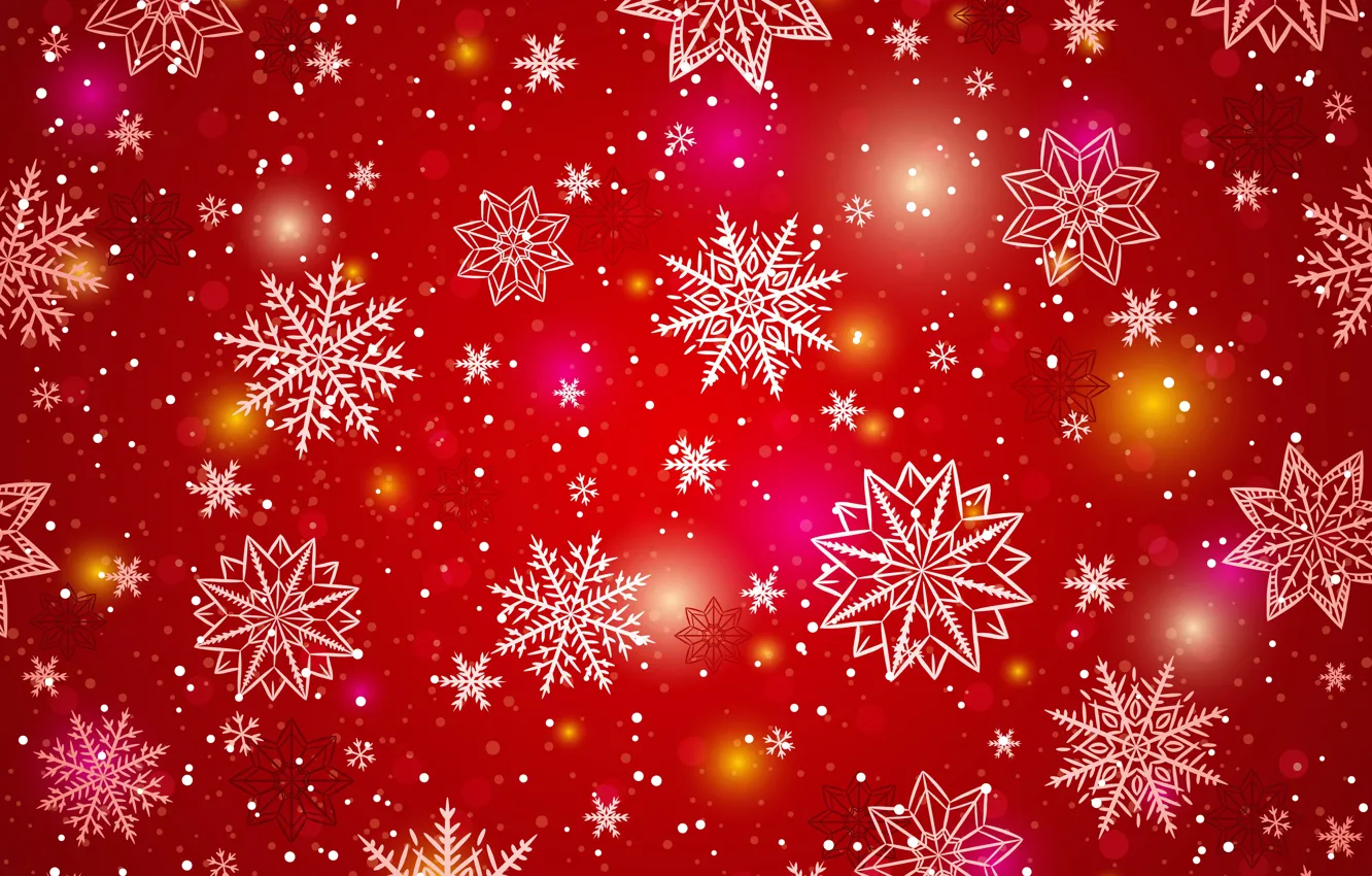 Фото обои зима, снежинки, фон, winter, background, snowflakes