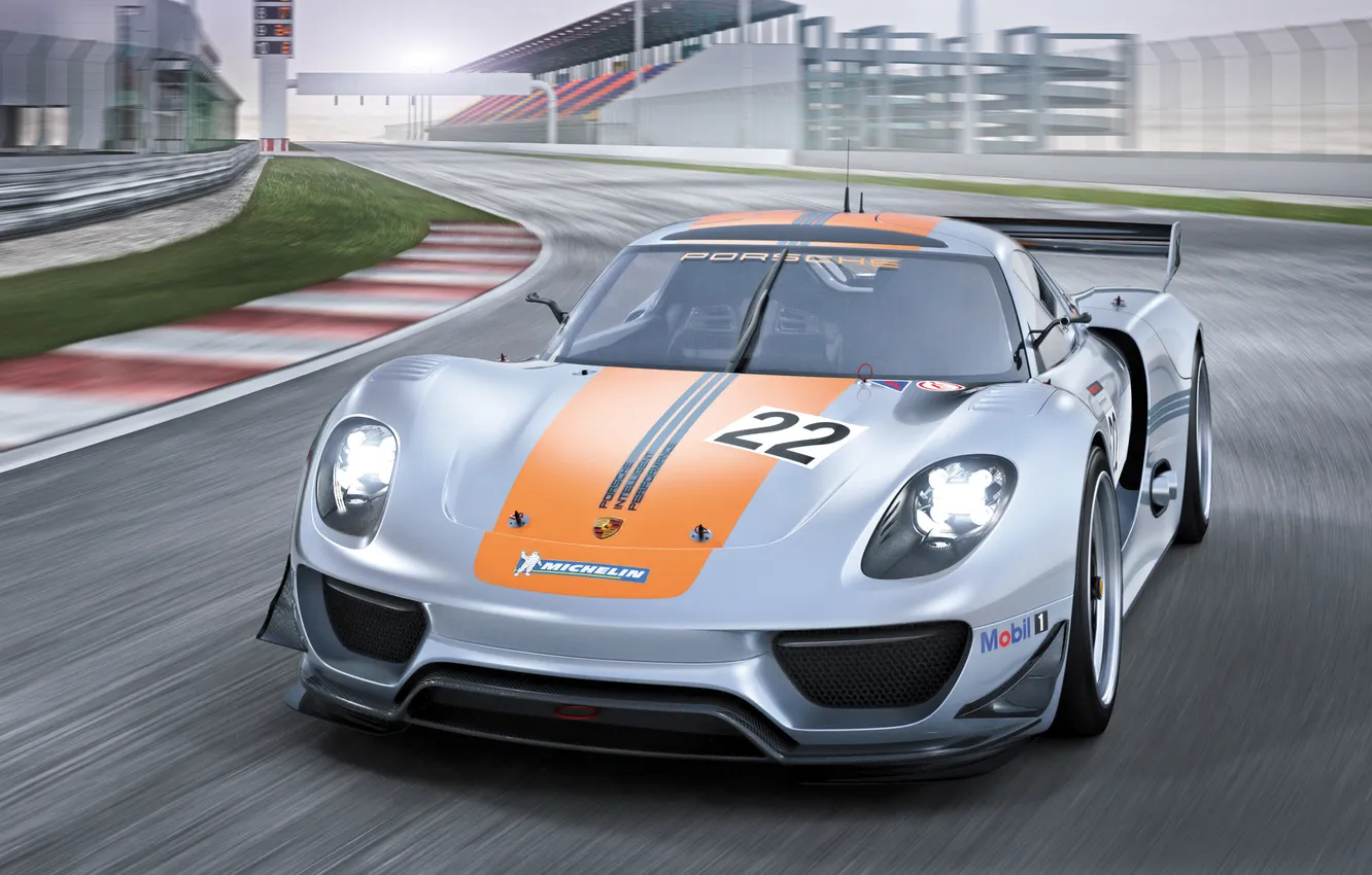 Фото обои car, Concept, Porsche, порше, 918, speed, RSR, track