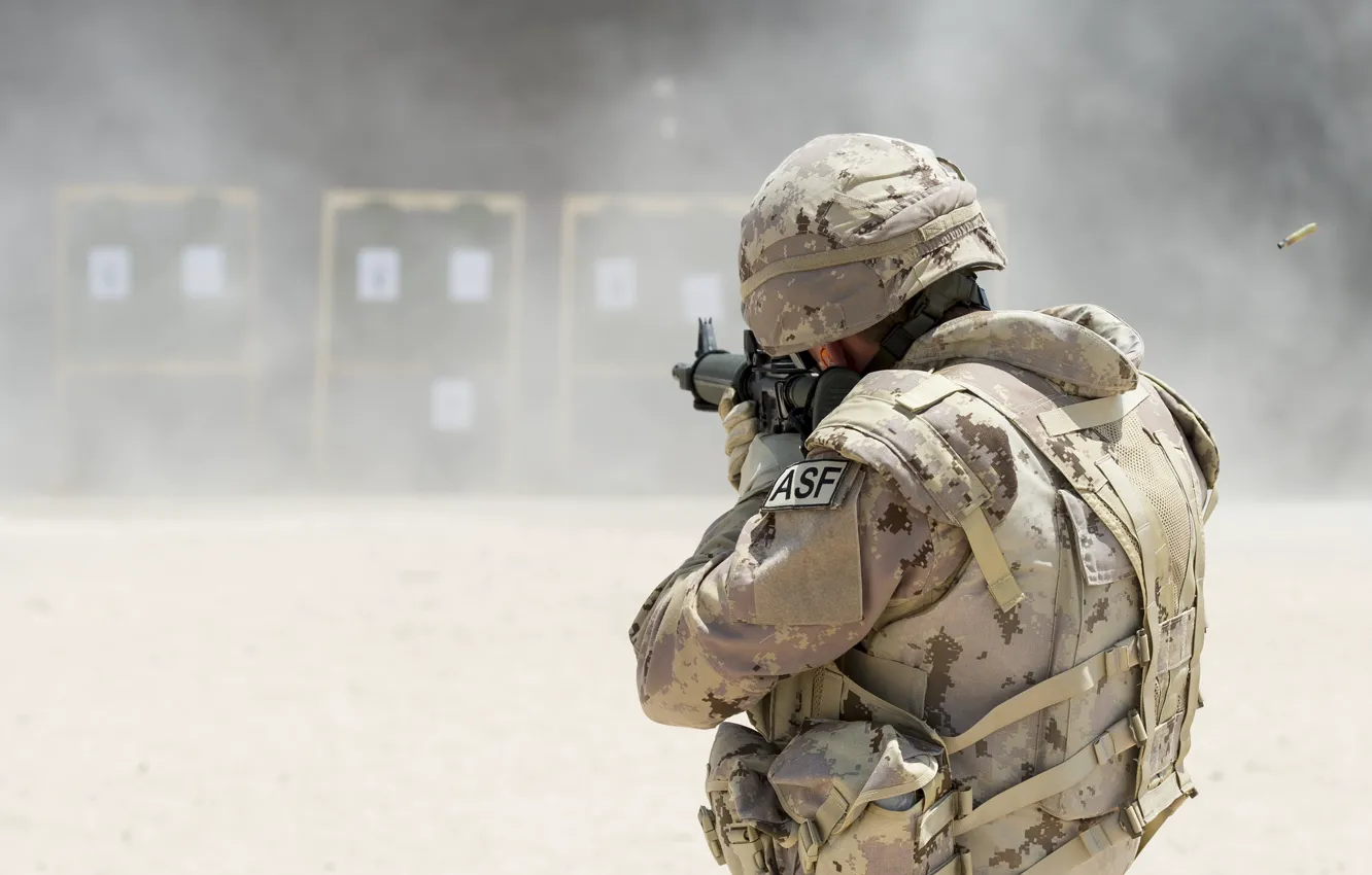 Фото обои оружие, солдат, тренировка, Canadian Army