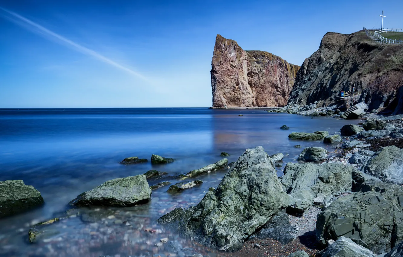 Фото обои море, скалы, побережье