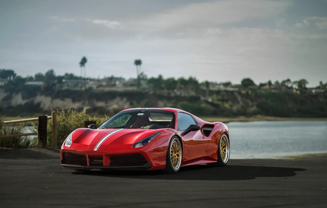 Фото обои Ferrari, Carbon, Tune, Fiber, 488, Ceramic, Boden Autohaus