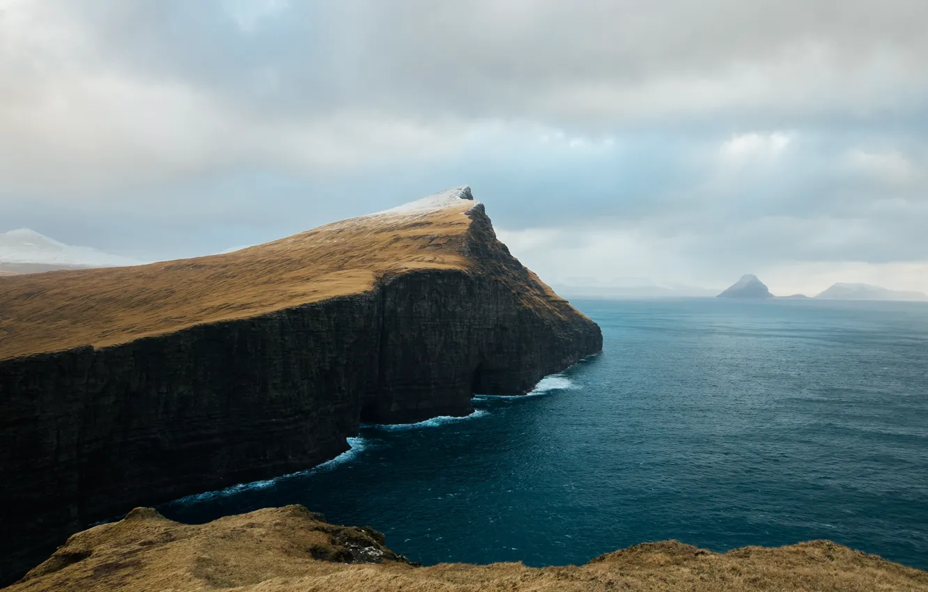 Фото обои море, пейзаж, берег, Исландия, Island