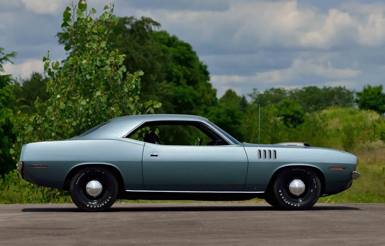 Фото обои 1971, Classic, Muscle car, Plymouth Hemi Cuda