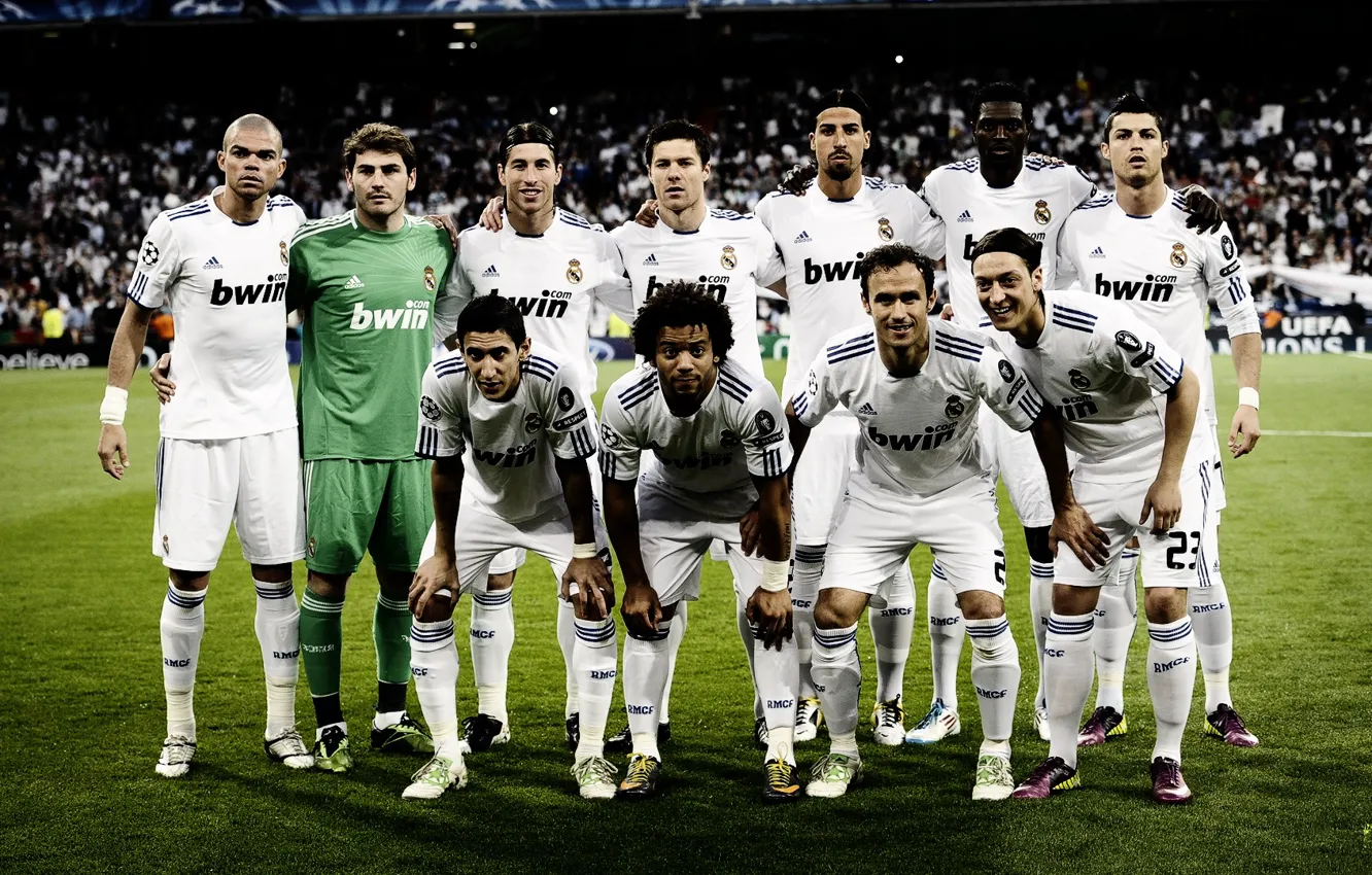Фото обои Champions League, Real Madrid, Team, Santiago Bernabeu
